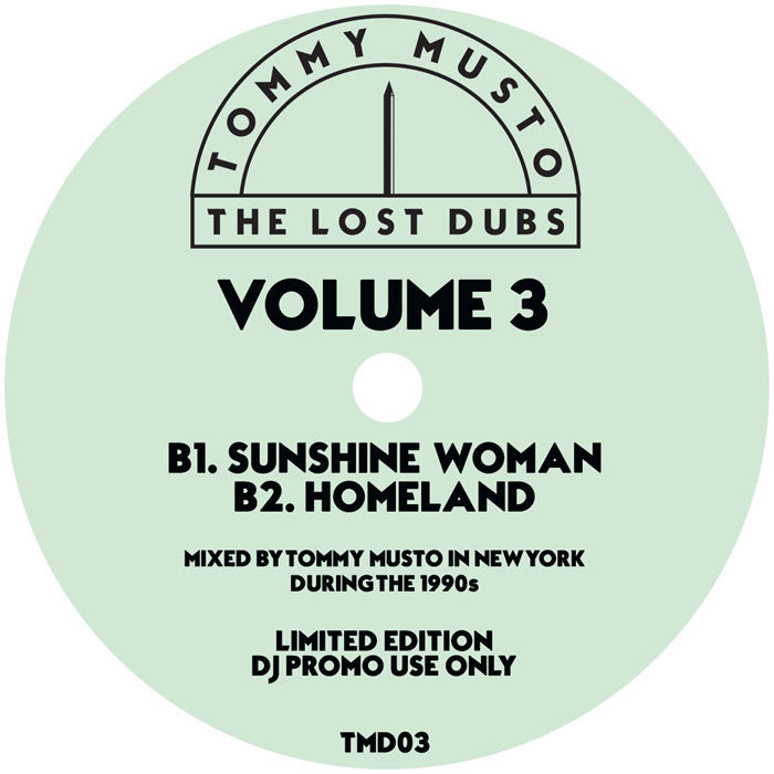 Tommy Musto - The Lost Dubs - Vol 3 [12 Inch Vinyl, LOSTDUBS Records, Side B]