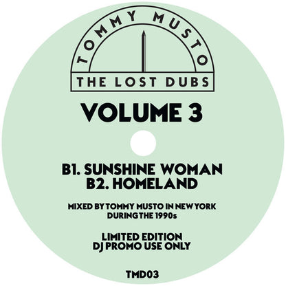 Tommy Musto - The Lost Dubs - Vol 3 [12 Inch Vinyl, LOSTDUBS Records, Side B]