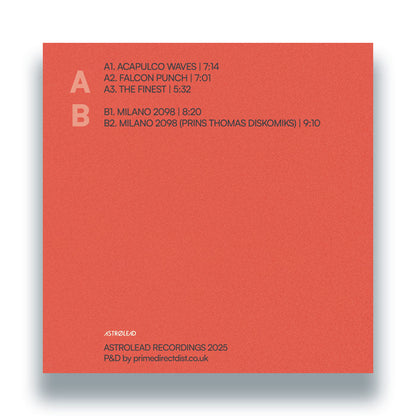 Trip Tease & Alain Vice - Sex Having Disco [12" Vinyl in Picture Sleeve, Astrolead Recordings, Back Cover]