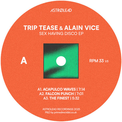 Trip Tease & Alain Vice - Sex Having Disco [12" Vinyl in Picture Sleeve, Astrolead Recordings, Side A]