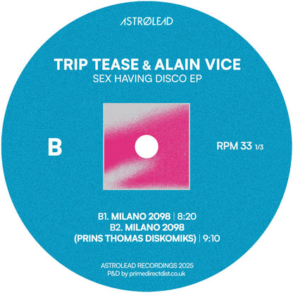 Trip Tease & Alain Vice - Sex Having Disco [12" Vinyl in Picture Sleeve, Astrolead Recordings, Side B]