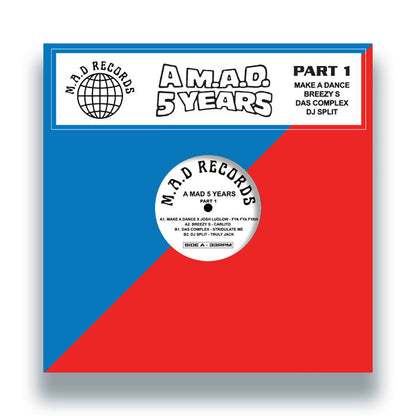 Various Artists - A M.A.D 5 YEARS Pt.1 [12" Vinyl, Make A Dance, Front Cover]