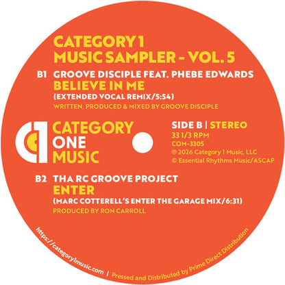 Various Artists - Category 1 Music Sampler Vol. 5 [12 Inch Vinyl, Category 1 Records, Side B]