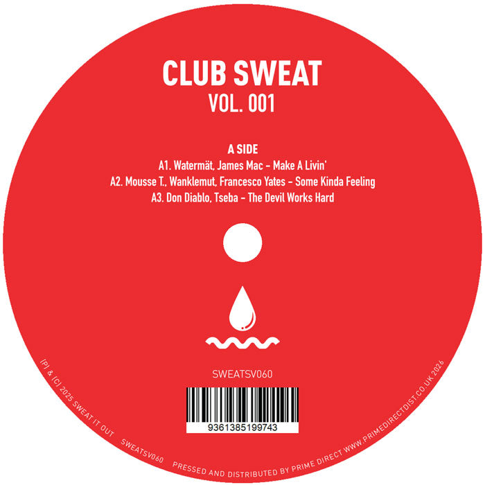 Various Artists - Club Sweat Vol. 1 - 12 Inch Vinyl [Club Sweat ...