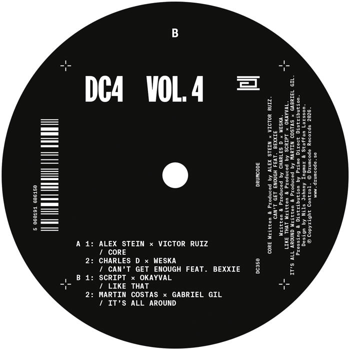 Various Artists - DC4 Vol. 4 [12 Inch Vinyl, Drumcode Records, Side B]