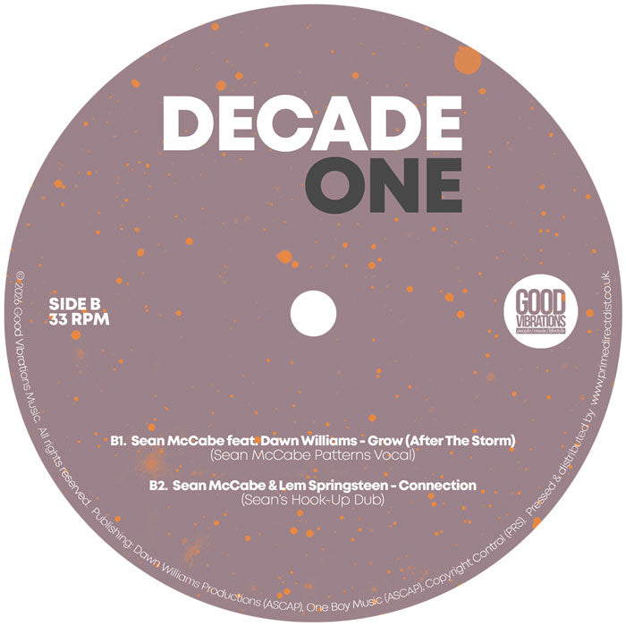 Various Artists - Decade One (Compiled by Sean McCabe) [2x12 Inch Vinyl, Double LP Album, Good Vibrations Music, Side B]
