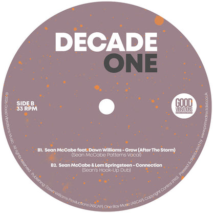 Various Artists - Decade One (Compiled by Sean McCabe) [2x12 Inch Vinyl, Double LP Album, Good Vibrations Music, Side B]