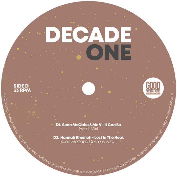 Various Artists - Decade One (Compiled by Sean McCabe) [2x12 Inch Vinyl, Double LP Album, Good Vibrations Music, Side D]