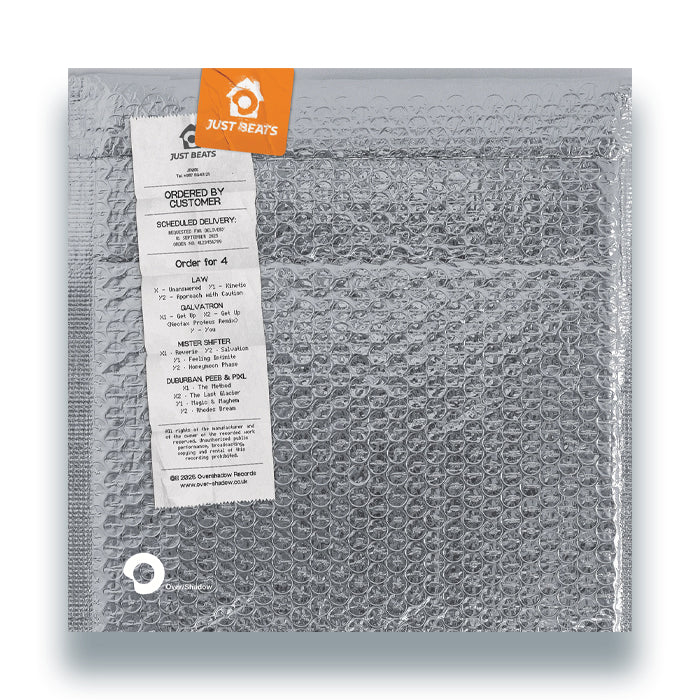 Various Artists - Just Beats [4x12 Inch Vinyl LP Box Set, Over/Shadow Records, Back Cover]