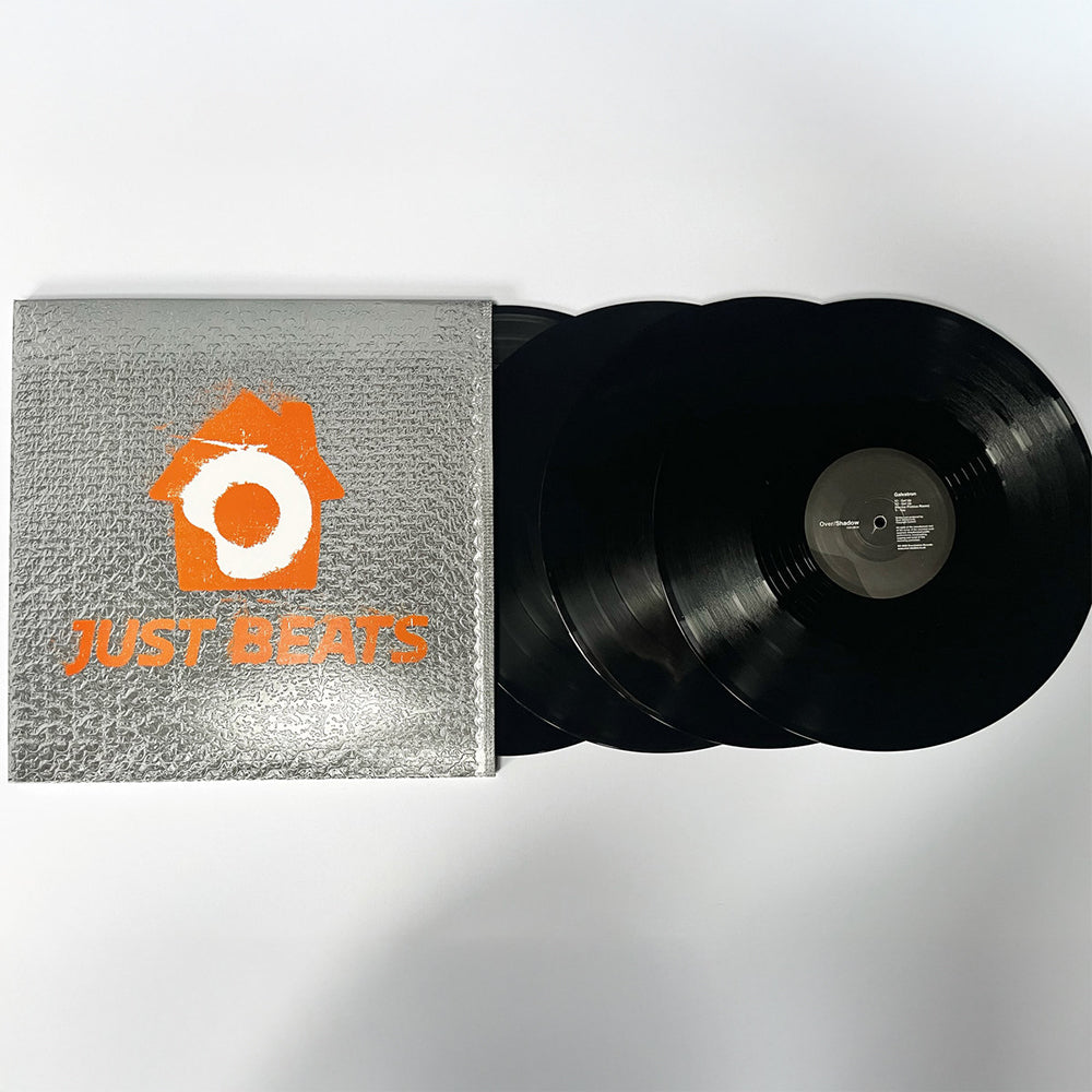 Various Artists - Just Beats [4x12 Inch Vinyl LP Box Set, Over/Shadow Records, Front Cover and Records Out of Sleeve]