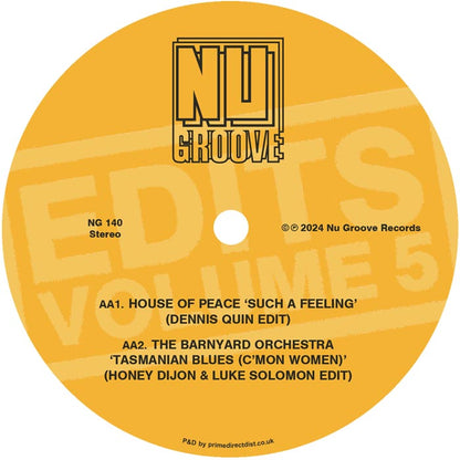 Various Artists - Nu Groove Edits Vol. 5 [12 Inch Vinyl, Nu Groove Records, Side AA]