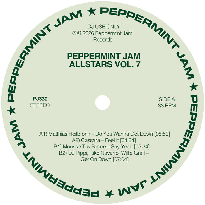 Various Artists - Peppermint Jam Allstars Vol 7 [12 Inch Vinyl, Peppermint Jam, Side A]