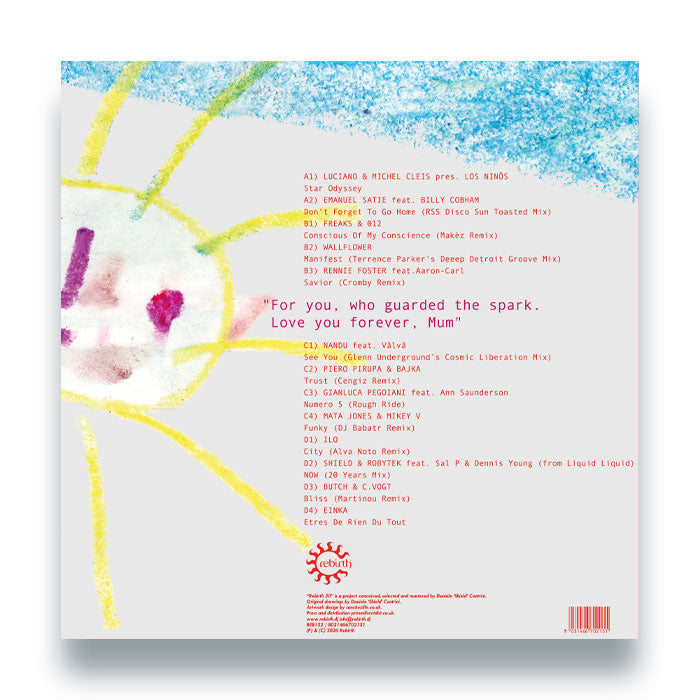 Various Artists - Rebirth 20 - RSD 2026 [12 Inch Vinyl, Record Store Day 2026, Rebirth Records, Back Cover]