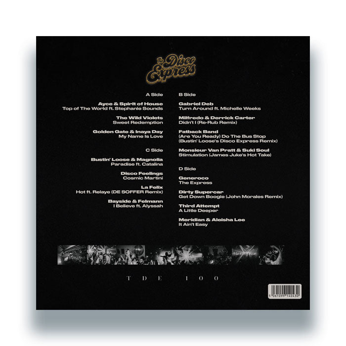 Various Artists - TDE100 (100th Release Special) [12" Vinyl Double LP, The Disco Express, Back Cover]