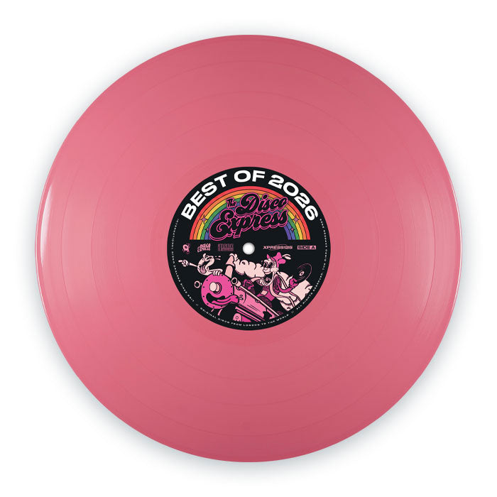 Various Artists - The Disco Express Best of 2026 [12 Inch Hot Pink Vinyl, The Disco Express, Front]