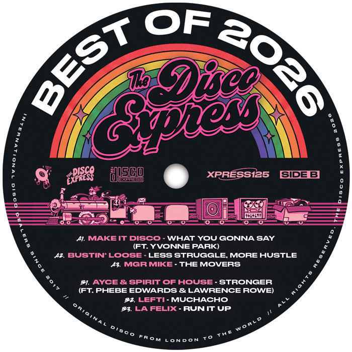 Various Artists - The Disco Express Best of 2026 [12 Inch Hot Pink Vinyl, The Disco Express, Side B]