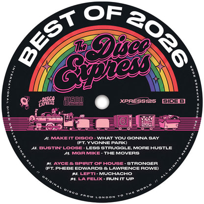 Various Artists - The Disco Express Best of 2026 [12 Inch Hot Pink Vinyl, The Disco Express, Side B]