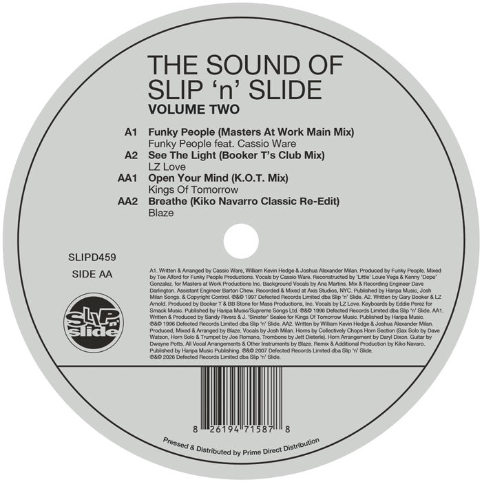 Various Artists - The Sound Of Slip 'n' Slide, Vol. 2 [12 Inch Vinyl, Slip 'n' Slide Records, Side AA]