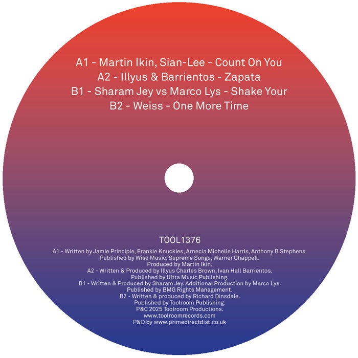 Various Artists - Toolroom Sampler Vol. 19 [12 Inch Vinyl, Toolroom Records, Side B]