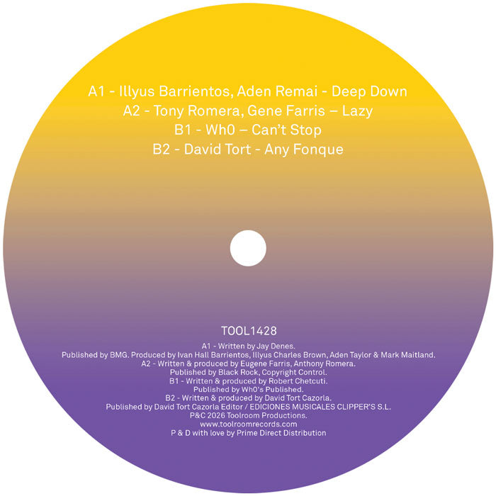 Various Artists - Toolroom Sampler Vol. 24 [12 Inch Vinyl, Toolroom Records, Side B]