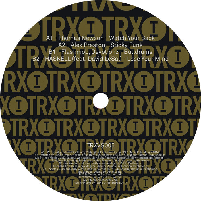 Various Artists - Toolroom Trax Sampler Vol. 5 [12 Inch Vinyl, Toolroom Trax Records, Side B]