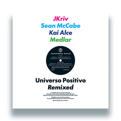 Various Artists - Universo Positivo - Remixed [12 Inch Yellow Vinyl, Universo Positivo Records, Back Cover]