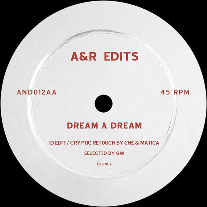 Various Artists – Papa Stoned / Dream A Dream - 12" Vinyl, A & R Edits, Side AA