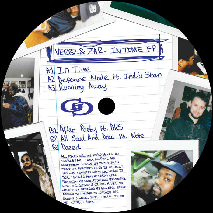 Verbz & Zar - In Time EP [12" Vinyl EP, Gemini Gemini, Side B]