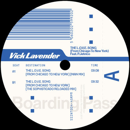 Vick Lavender Feat. P.Jehrico - The L.O.V.E. Song (From Chicago To New York) [12 Inch Vinyl, South Street International, Side A]