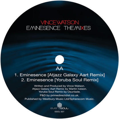 Vince Watson - Eminesence: The Mixes [12 Inch Vinyl, Everysoul Audio, Side AA]