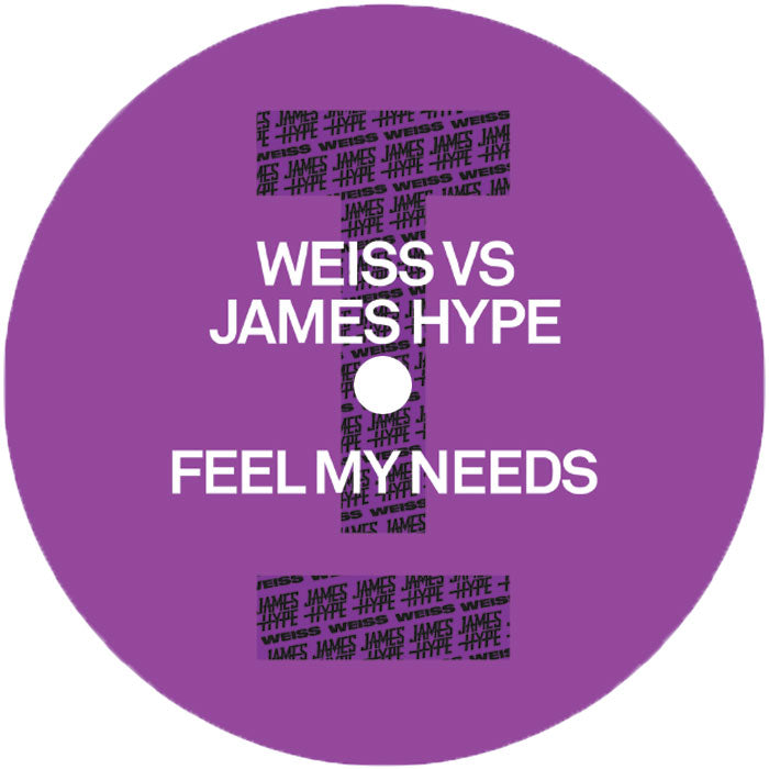 Weiss Vs James Hype - Feel My Needs [12 Inch White Purple & Black Splatter Effect Vinyl, Toolroom Records, Side A]