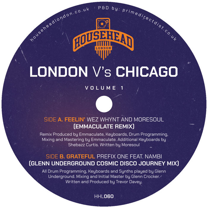 Wez Whynt & Moresoul / Prefix One feat. Nambi - London vs Chicago, Vol. 1 [12 Inch Vinyl, Househead London, Side B]