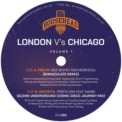 Wez Whynt & Moresoul / Prefix One feat. Nambi - London vs Chicago, Vol. 1 [12 Inch Vinyl, Househead London, Side B]