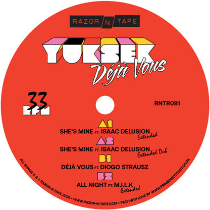 Yuksek - Déjà Vous EP [12" Vinyl in Picture Sleeve, Razor-N-Tape Reserve, Side A]