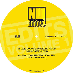 Various Artists - Nu Groove Edits, Vol. 1 - NU GROOVE RECORDS