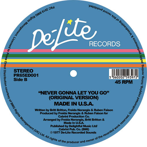 Made In USA - Never Gonna Let You Go (Theo Parrish Ugly Edit)
