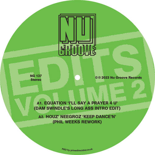 Various Artists - Nu Groove Edits, Vol. 2 - NU GROOVE RECORDS