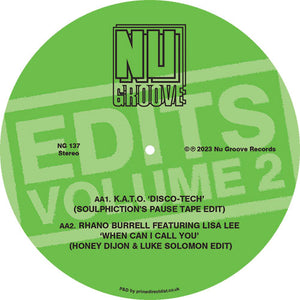 Various Artists - Nu Groove Edits, Vol. 2 - NU GROOVE RECORDS