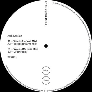 Alex Kassian - Voices - TEST PRESSING RECORDINGS