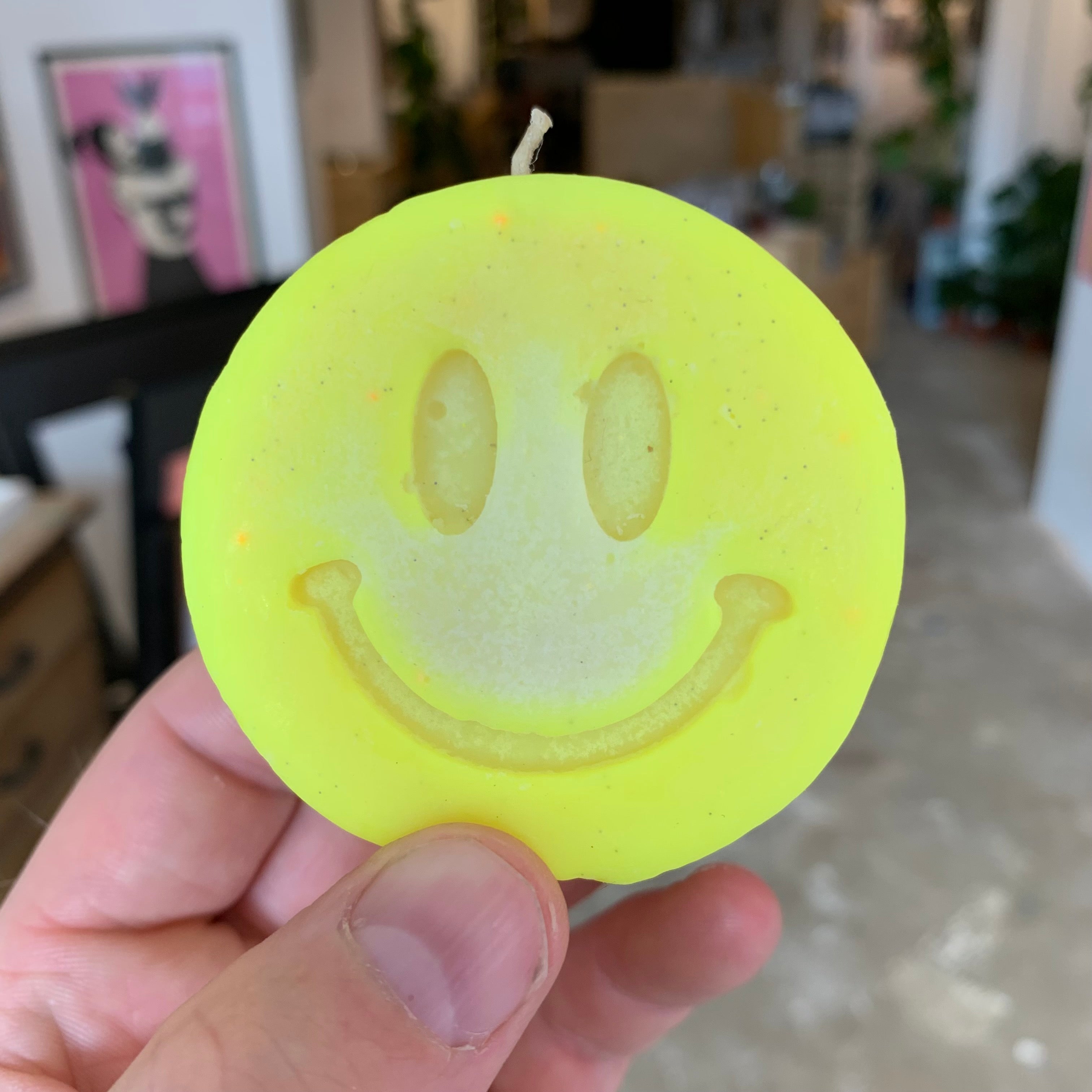 Replica Handmade Candles Of Iconic smiley GLOW IN THE DARK Ecstasy