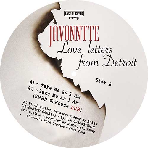 Javonntte - Love Letters From Detroit EP - LAST FOREVER RECORDS